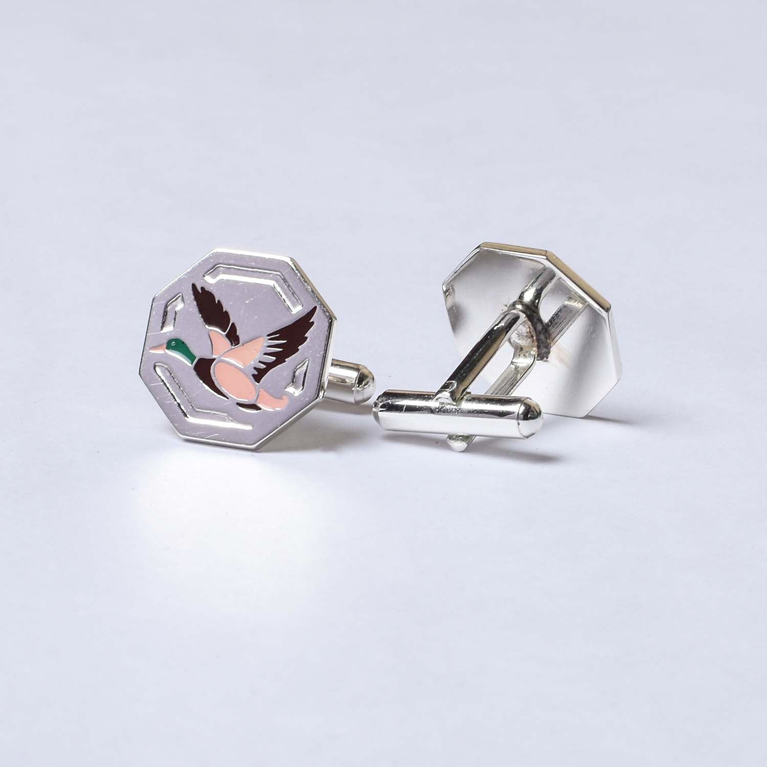Flights of Fancy Pocket Square & Cufflinks Set