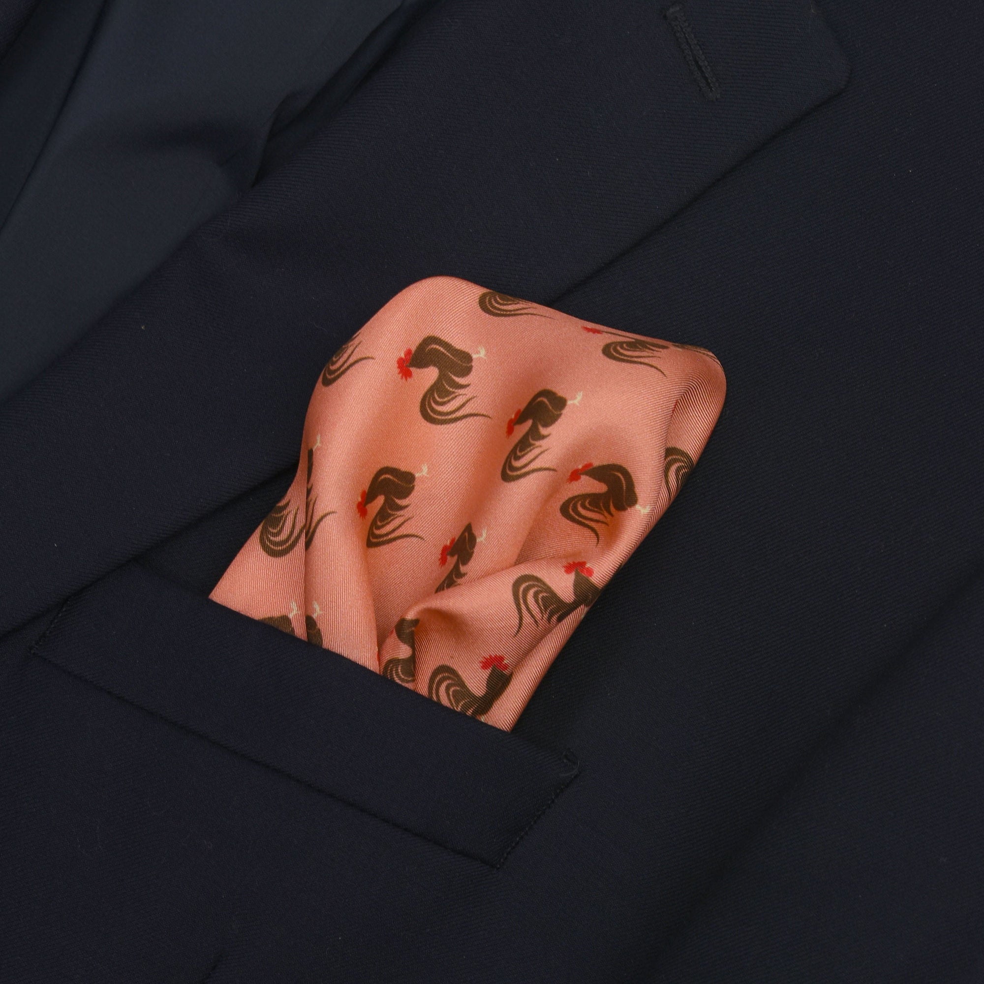 Rooster Pocket Square