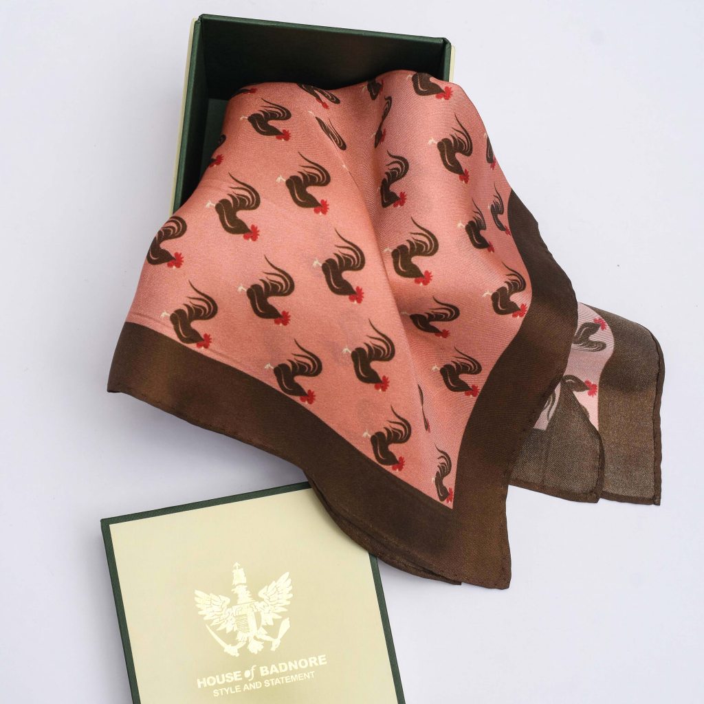 Rooster Pocket Square