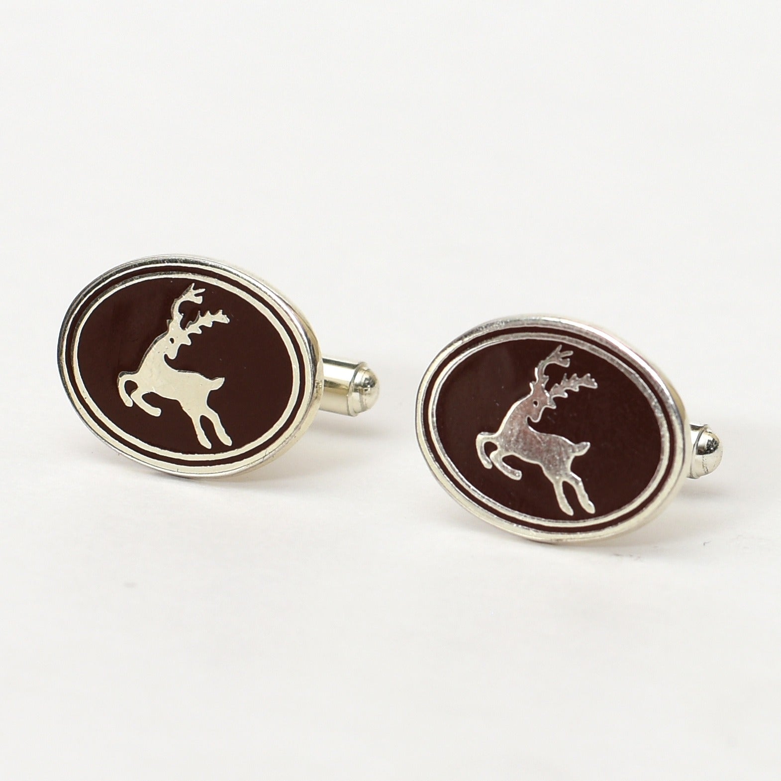 Stag Pocket Square & Cufflinks Set
